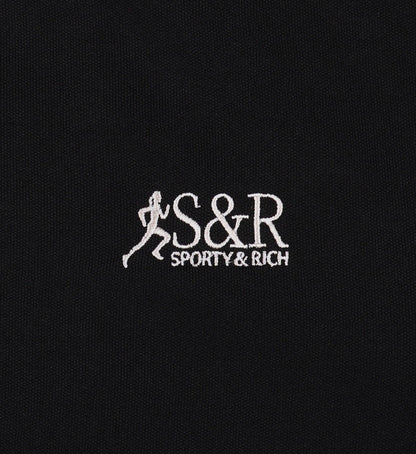 Sporty & Rich Runner 90s Elio Track Pant in Black