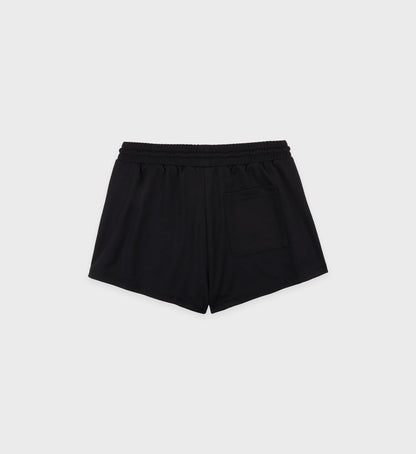 Sporty & Rich Runner Roller Shorts in Black