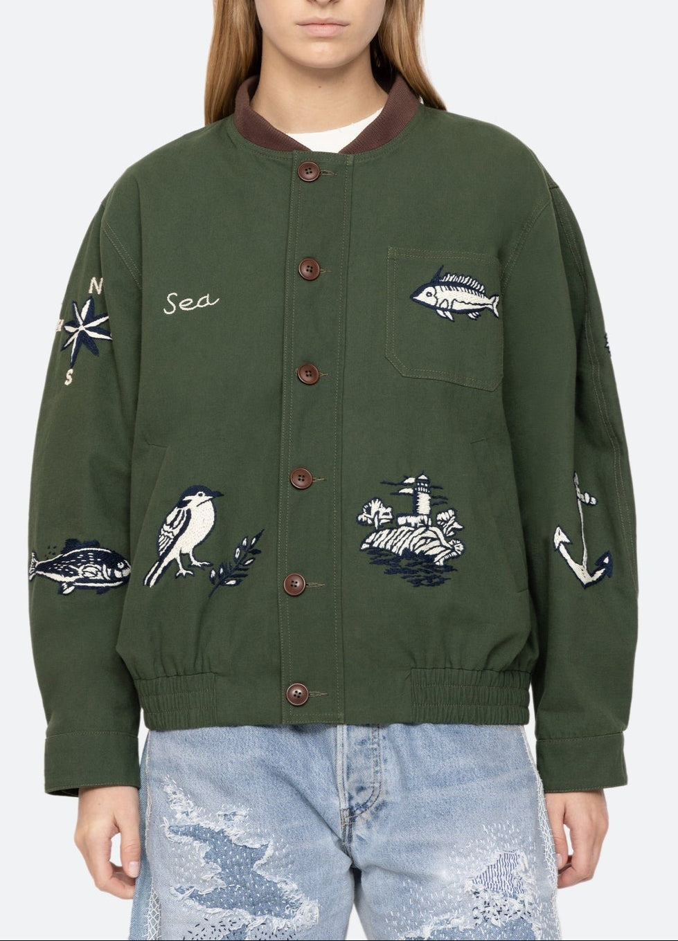 Sea Clyde Lighthouse Jacket in Army