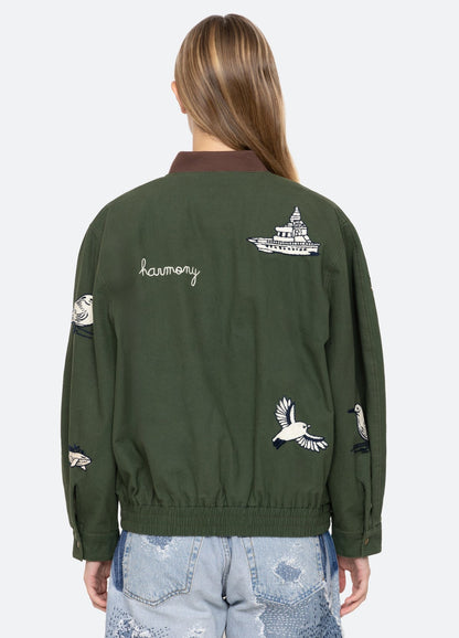 Sea Clyde Lighthouse Jacket in Army