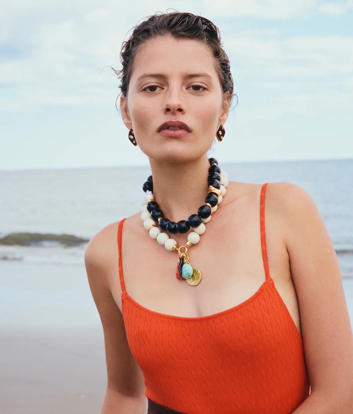 Lizzie Fortunato Oria Necklace in Black