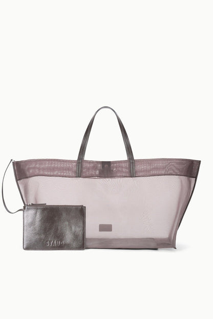 Staud Christos Large Mesh Tote in Espresso