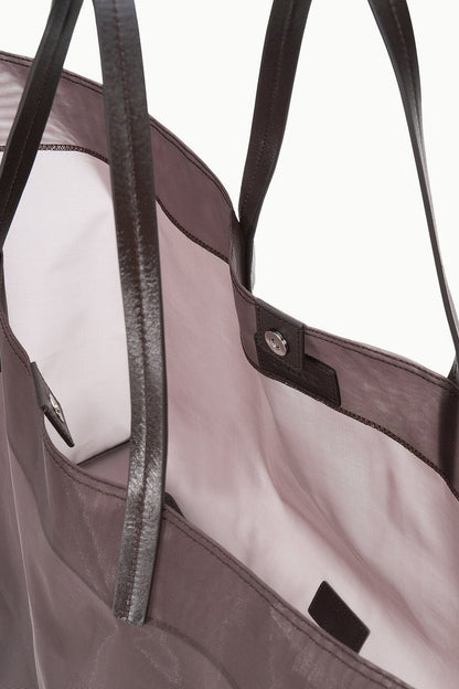 Staud Christos Large Mesh Tote in Espresso