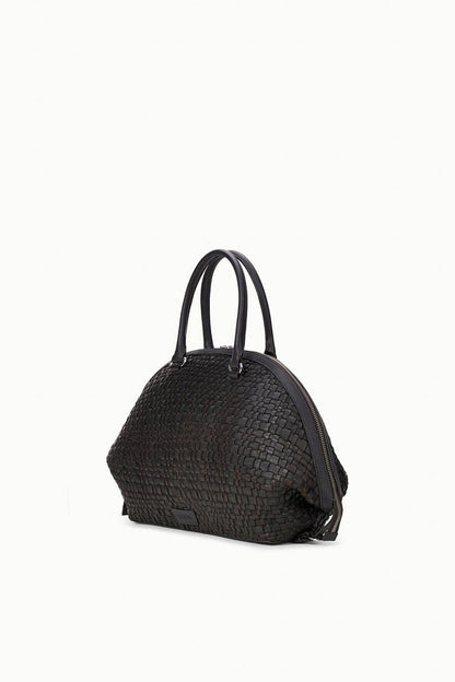 Staud Hester Satchel in Espresso Woven