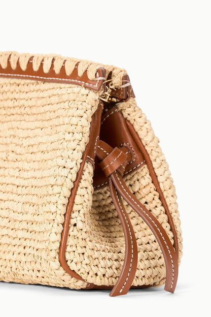 Staud Maude Convertible Clutch in Natural/Tan