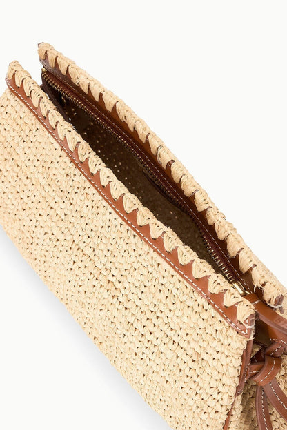 Staud Maude Convertible Clutch in Natural/Tan