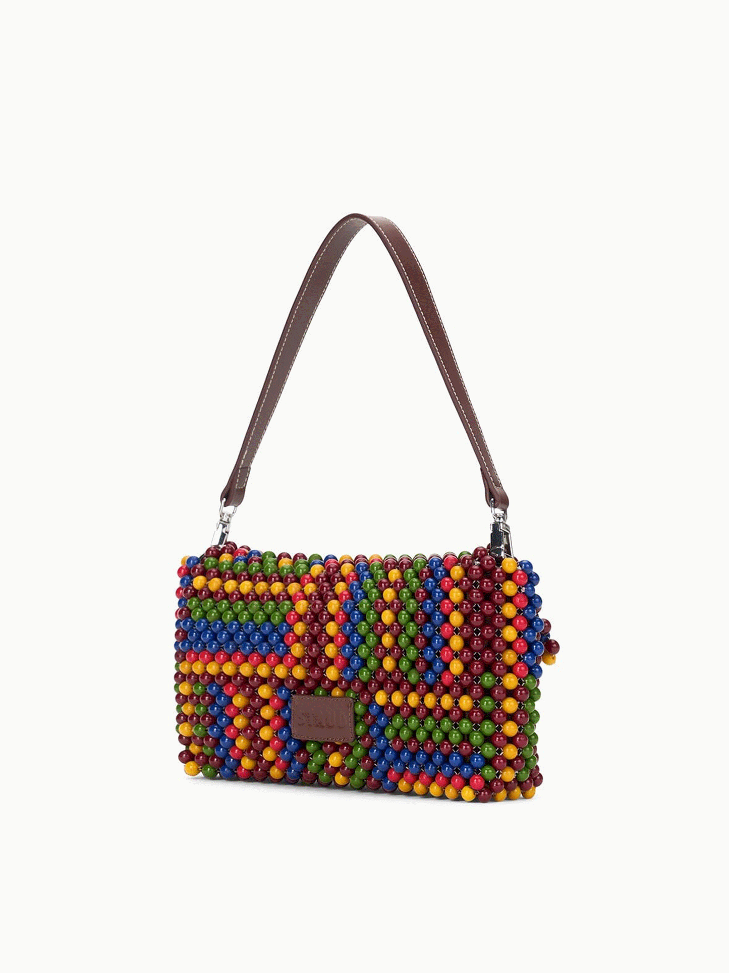 Staud Timmy Convertible Shoulder Bag in Jungle Stripe
