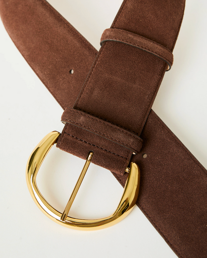 B-Low The Belt Florence Suede in Chocolate Gold