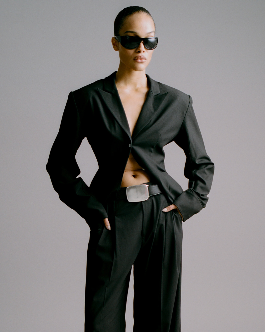 B-Low The Belt Leighton in Black Silver