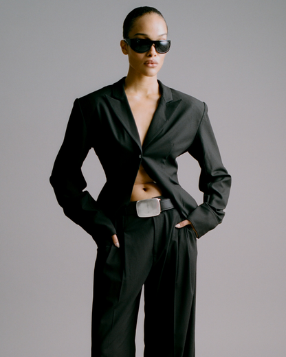 B-Low The Belt Leighton in Black Silver
