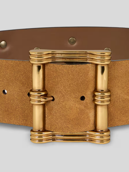 Etro Belt Fibbia Ardiglione 6 in Cuoio