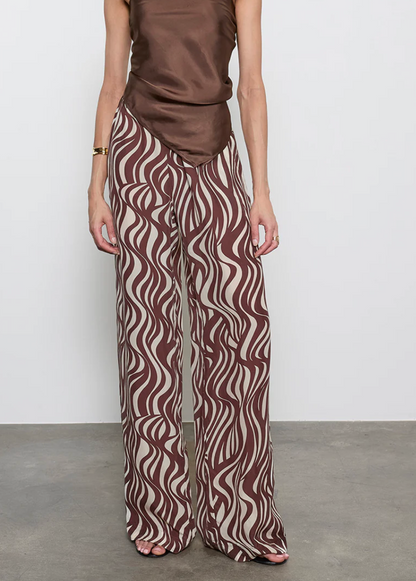 Enza Costa Wave Print Resort Pant