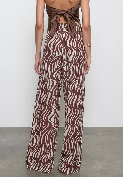 Enza Costa Wave Print Resort Pant