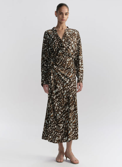 ALC Jean Midi Skirt in Ganache Multi