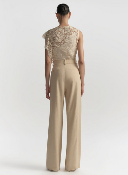 ALC Winston Linen Pant in Crema Dolce