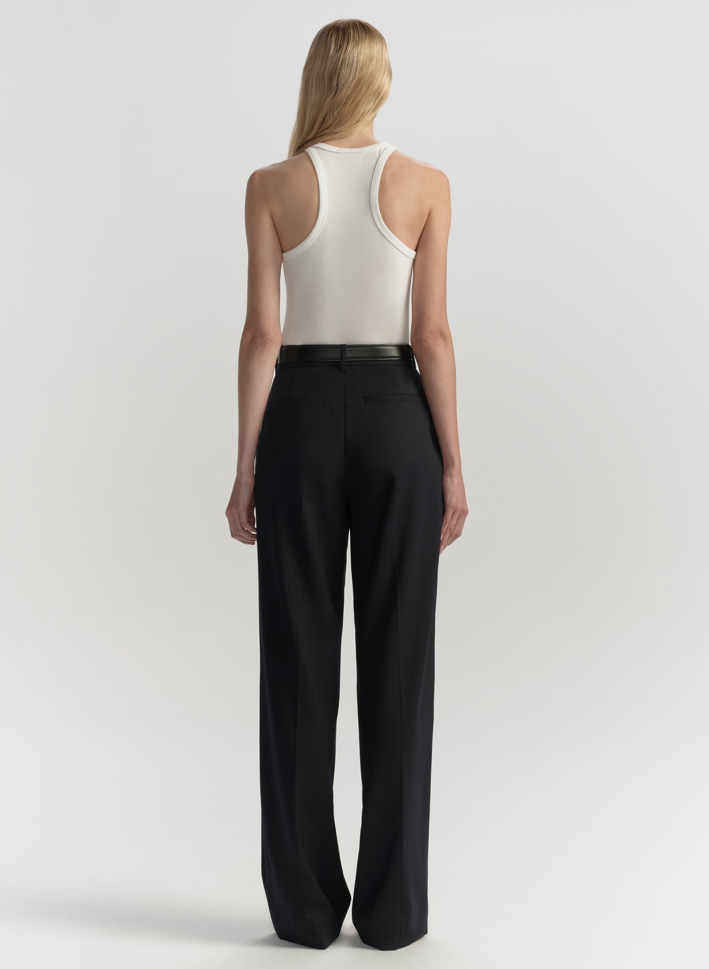 ALC Dean Racerback Rib Knit Tank in Ivory