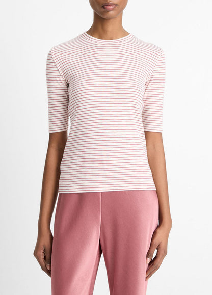 Vince Striped Elbow Sleeve Crew (More Colors)