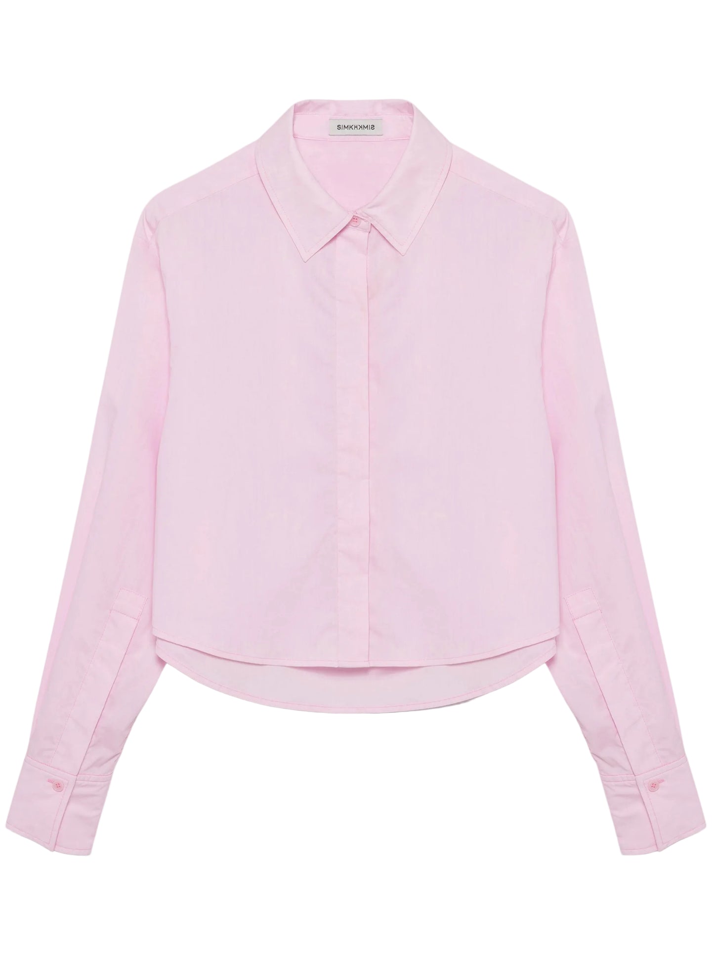 Simkhai Renata Cropped Button Down Shirt in Tulip