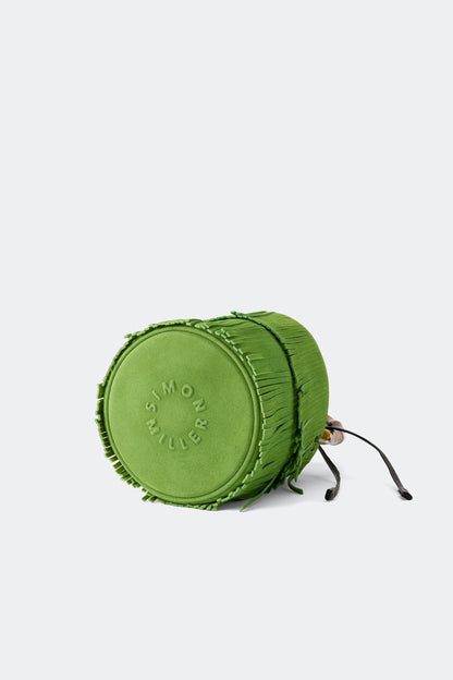Simon Miller Tiki Fringe Bag in Moss Green