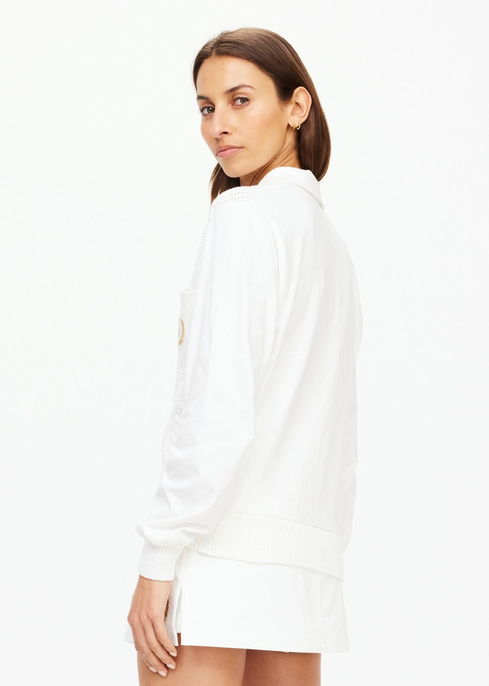 The Upside Baccarat Violette Sweater in White