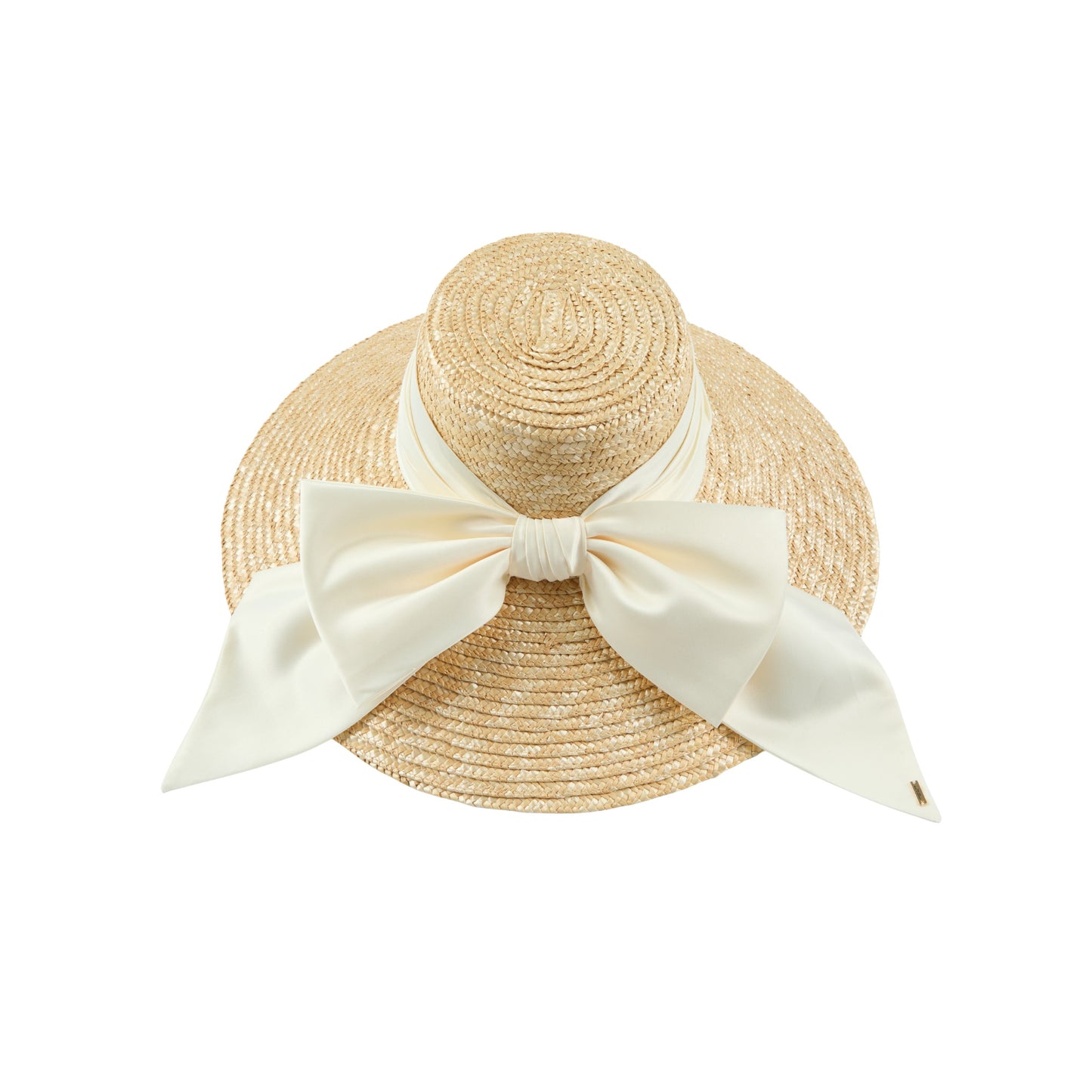 Eugenia Kim Mirabel Straw Wide-Brim Sunhat in Natural With Cream