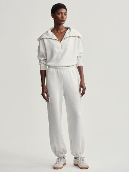 Varley The Cargo Pant 27.5 in Ivory Marl