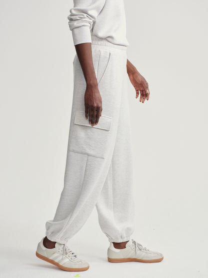 Varley The Cargo Pant 27.5 in Ivory Marl