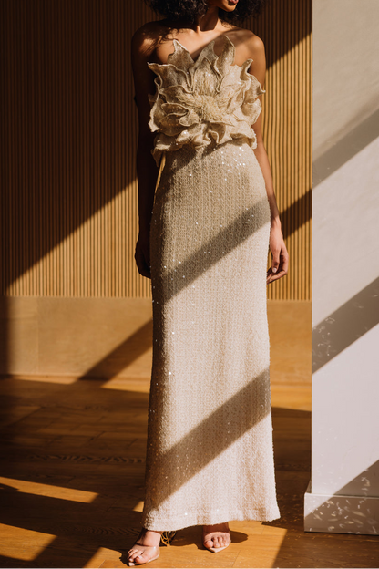 PatBO Iara Crochet Flower Maxi Dress