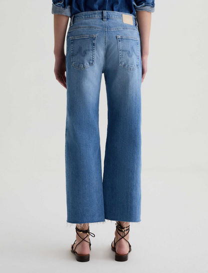 AG Saige Wide Leg Crop Jeans in Rosarito