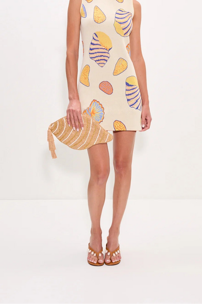 Simon Miller Tulip Shell Clutch in Gold/Natural