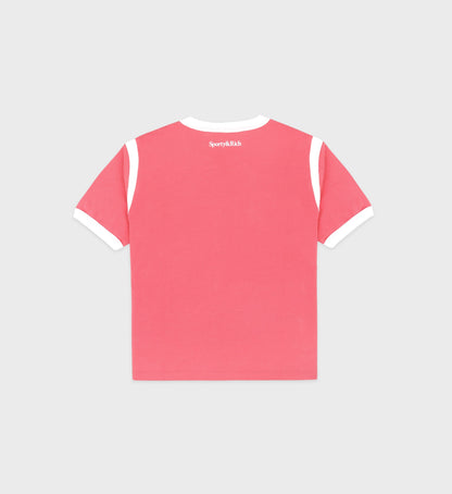 Sporty & Rich Wellness 94 Sports Tee in Cotton Candy