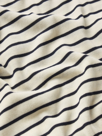 Frame Keyhole Polo in Cream Multi