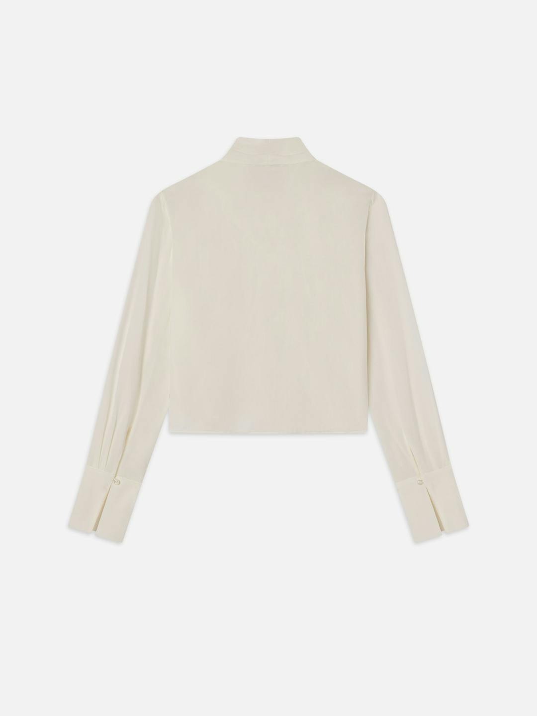 Frame Shawl Collar Blouse in Cream