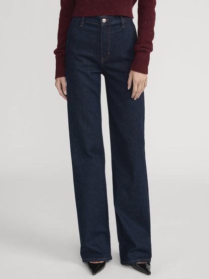 Frame Straight Trouser in Rinse