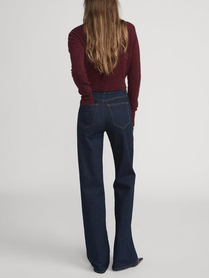 Frame Straight Trouser in Rinse
