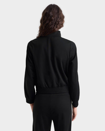 Sporty & Rich Runner Elio Track Jacket in Black