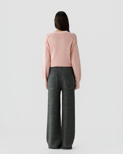 Guest in Residence Waffle Work Pant in Black