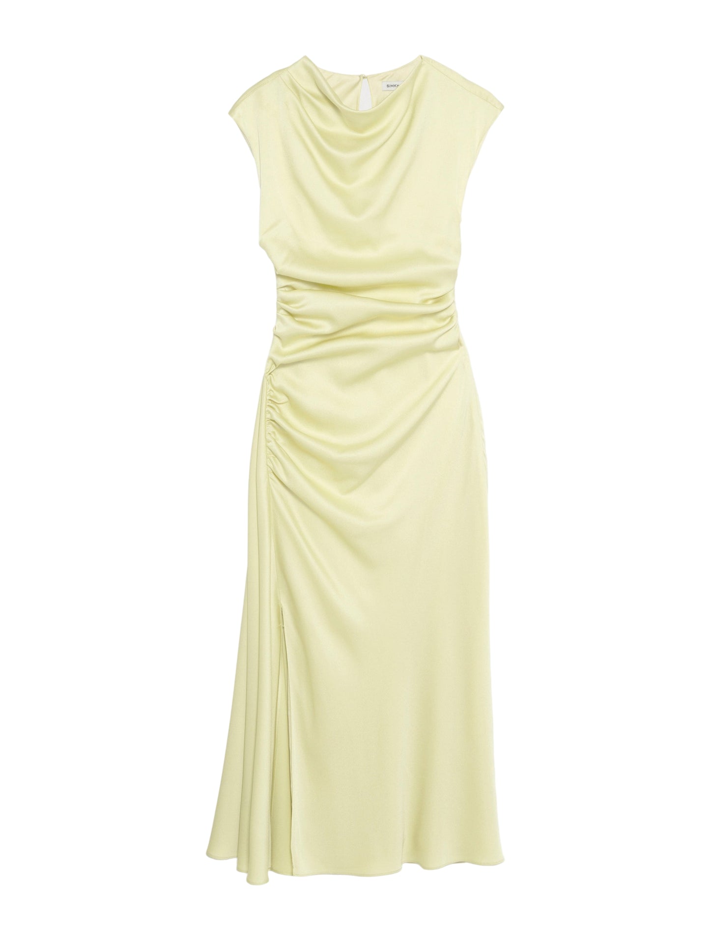 Simkhai Burke Sleeveless Draped Midi Dress in Sunglow