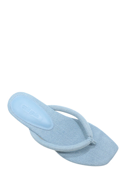 Cult Gaia Sierra Low Heel in Vintage Blue