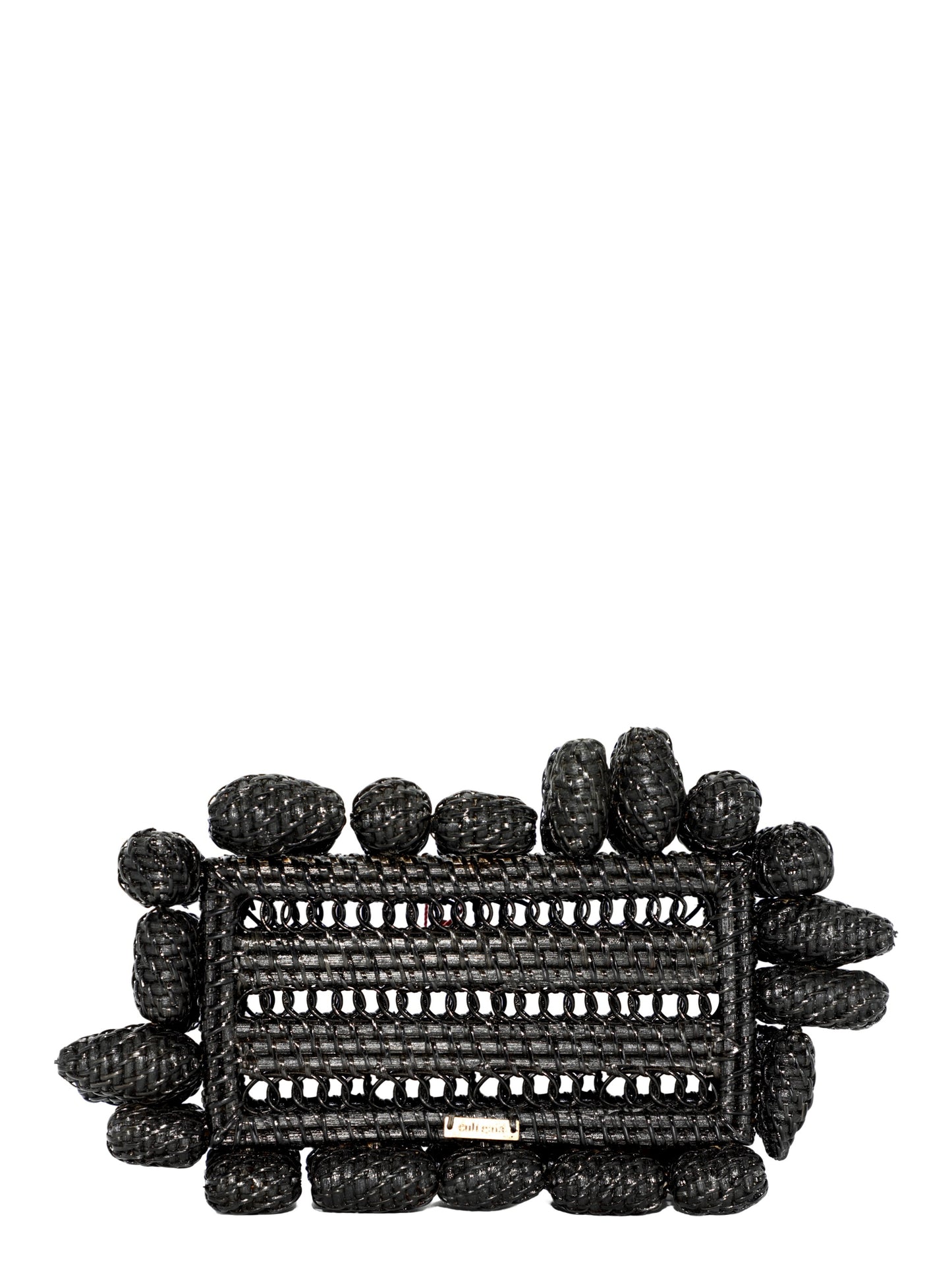 Cult Gaia Akira Clutch in Black