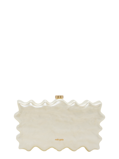 Cult Gaia Paloma Clutch in Ivory