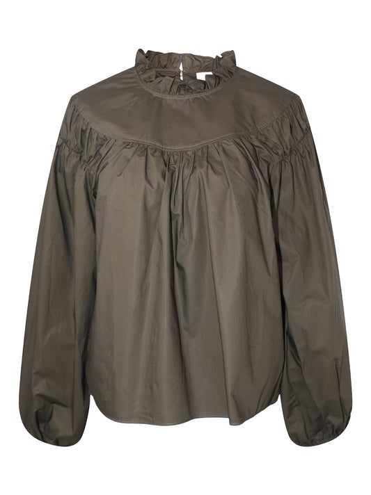 Ulla Johnson Ardith Blouse in Militaire