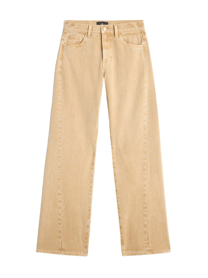7 For All Mankind Twisted Tess Trouser in Sandline
