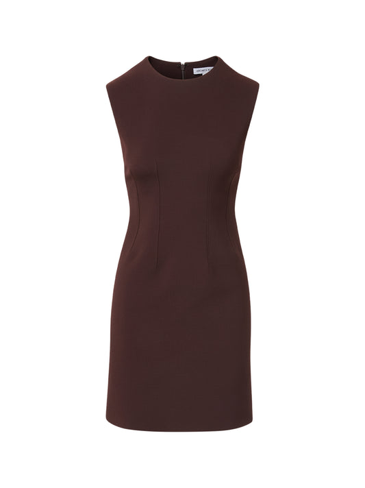 Veronica Beard Anais Tailored Mini Dress in Dark Currant