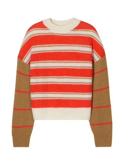CLOSED Crewneck Long Sleeve in Coral Red