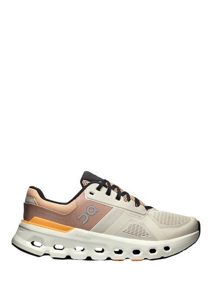 On Running Women's Cloudrunner 2 Sneaker in Pearl/Tangerine