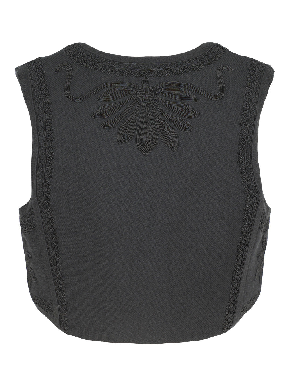 Sea Ambrose Soutache Vest in Black