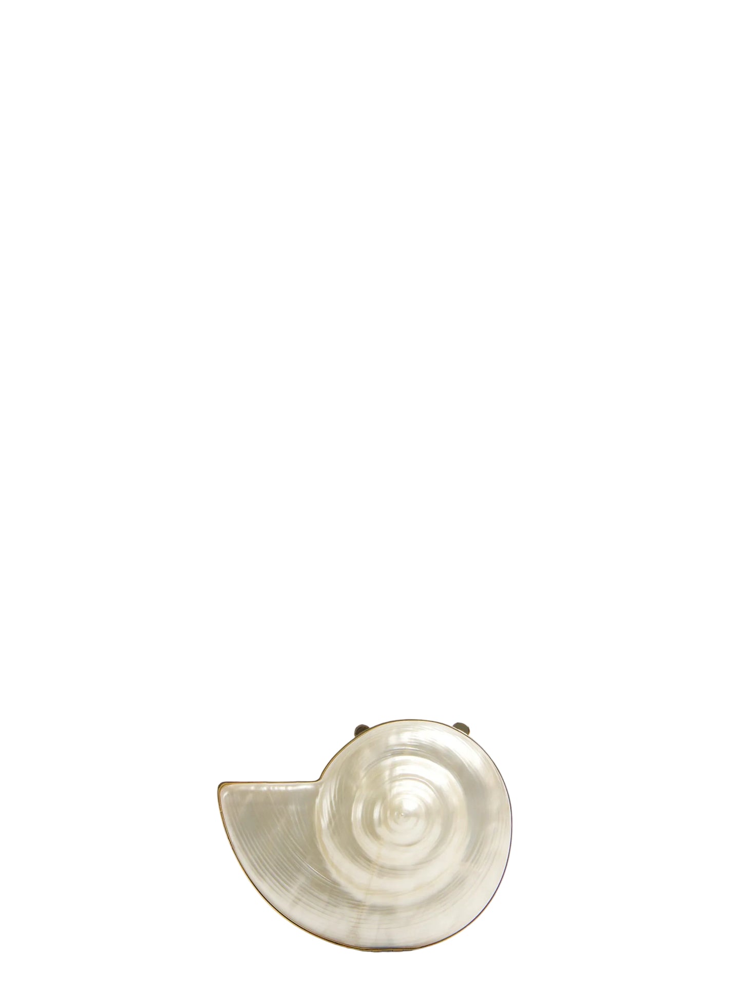 Simkhai Marion Acrylic Shell Clutch in Pearl