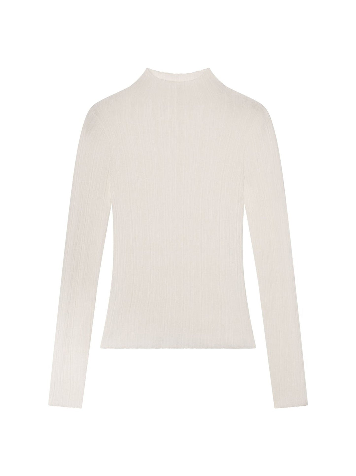 A.L.C. Hugh Fine Knit Cotton Top in Bright White