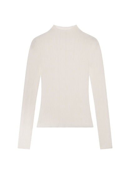 A.L.C. Hugh Fine Knit Cotton Top in Bright White